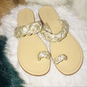 PASSEGGIANO Leather Braided Sandals
